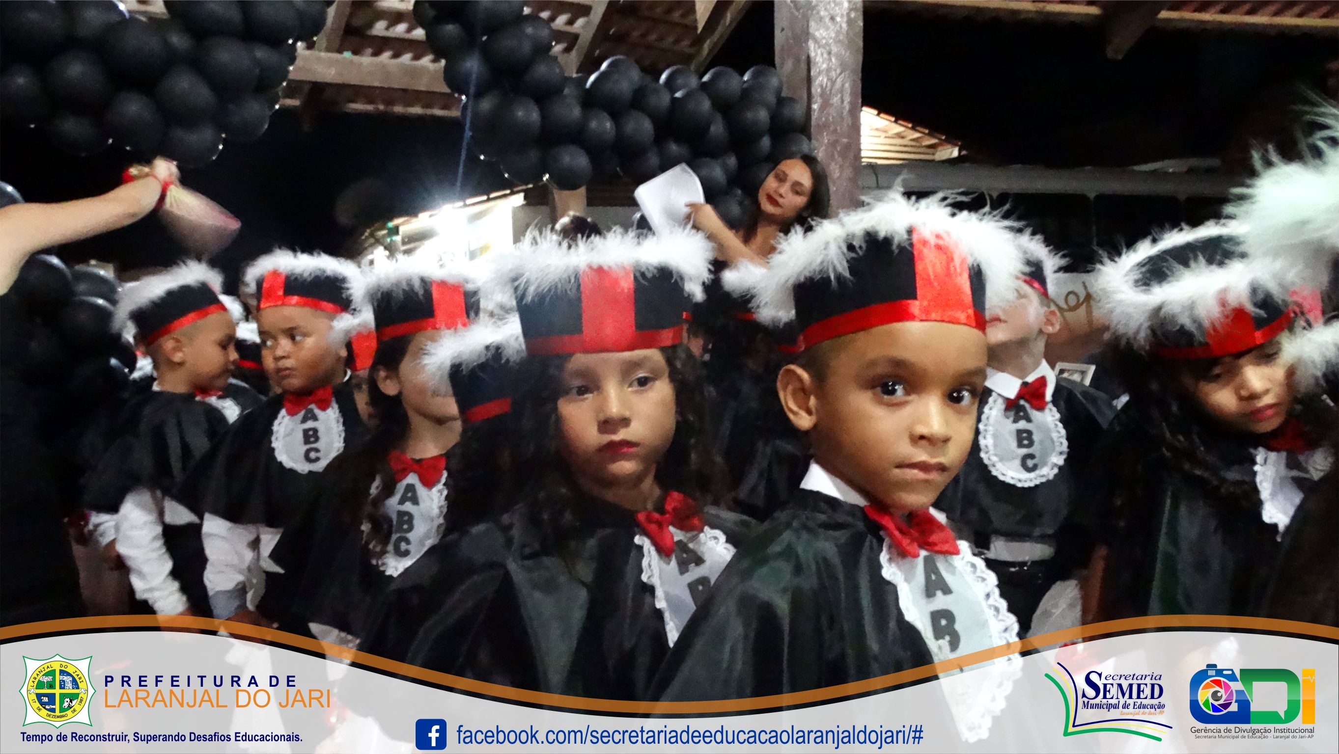 Formaturas da educação infantil ecomocionaram as comunidades escolares das famílias Aturiá, Marilza Nascimento, Vinha de Luz e Tereza Teles.